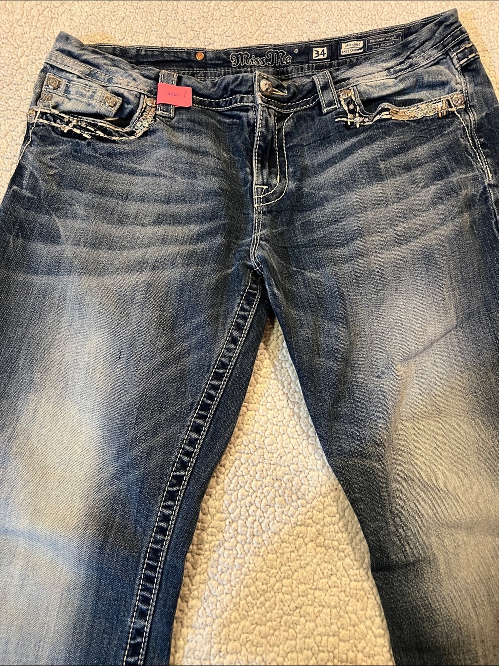 MISS ME MID-Rise Easy cropped Jeans - Picture 6 of 12